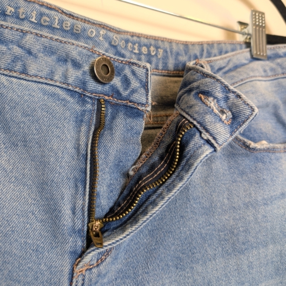 Articles of Society Light Blue Distressed Jeans Size 32 - Picture 4 of 7